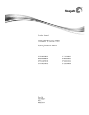 Seagate Desktop HDD Product Manual