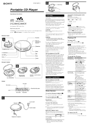 Sony D-EJ368CK Primary User Manual