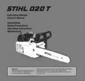 Stihl 020 T Instruction Manual
