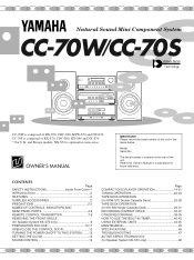 Yamaha CC-70W Owner's Manual