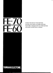 Yamaha FE-70 Owner's Manual (image)