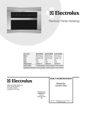 Electrolux E30SO75ESS Wiring Diagram