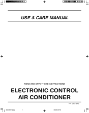 Frigidaire FAA086P7A Use and Care Manual