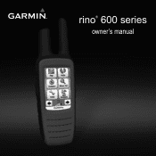 Garmin Rino 650t Owners Manual