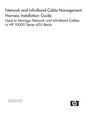 HP Cluster Platform Hardware Kits v2010 The Network and InfiniBand Cable Management Harness Installation Guide (572559-doc)
