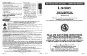 Lasko FH500 User Manual