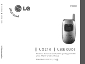LG UX210 Owner's Manual