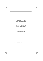 ASRock G41MH-GE User Manual