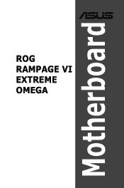 Asus ROG RAMPAGE VI EXTREME OMEGA Users Manual English