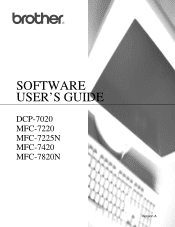 Brother International MFC 7820N Software Users Manual - English
