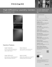 Frigidaire FFLG4033QW Product Specifications Sheet