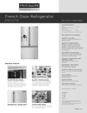 Frigidaire FPBC2277RF Product Specifications Sheet