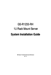 Gigabyte GS-R1233-RH Manual