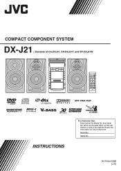 JVC DX-J21 Instructions