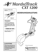 NordicTrack Cxt 1200 Elliptical German Manual