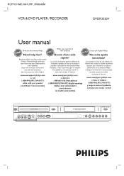Philips DVDR3320 User manual