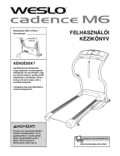 Weslo Cadence M6 Treadmill Hungarian Manual
