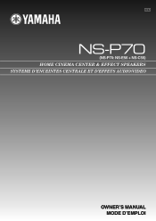 Yamaha NS-P70 Owner's Manual