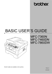 Brother International MFC-7860DW Users Manual - English