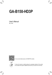 Gigabyte GA-B150-HD3P User Manual