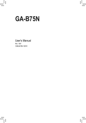 Gigabyte GA-B75N Manual