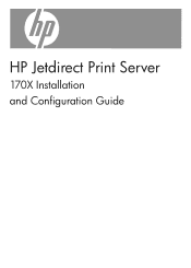 HP 170X HP Jetdirect Print Server 170X Installation and Configuration