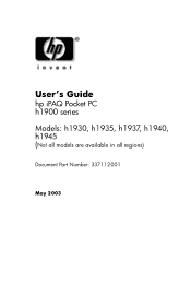 HP H1945 iPAQ Pocket PC h1900 Series - User's Guide