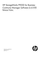 HP XP P9500 HP StorageWorks P9000 for Business Continuity Manager Software Release Notes (T5253-96051, May 2011)