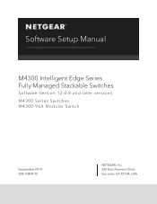 Netgear M4300-12X12F Software Setup Manual Software Version 12.x