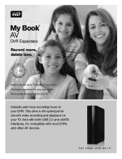 Western Digital My Book AV DVR Expander Product Specifications