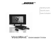 Bose VideoWave Entertainment Operating guide
