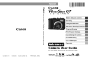 Canon PS G7 PowerShot G7 Camera User Guide Advanced