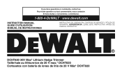 Dewalt DCHT820B Instruction Manual