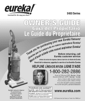 Eureka AirExcel NLS 5403A Owner's Guide