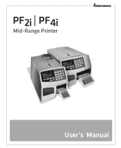 Intermec PF4i PF2i and PF4i Mid-Range Printer User's Manual