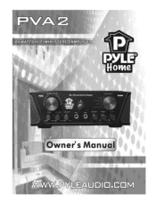 Pyle UPVA2 PVA2 Manual 1