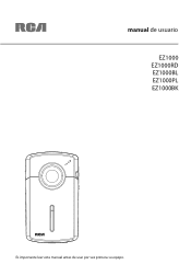 RCA EZ1000RD Owner/User Manual Spanish