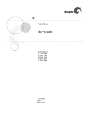 Seagate Barracuda Barracuda SATA Product Manual