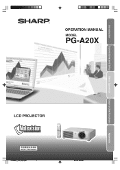 Sharp PG A20X Operation Manual