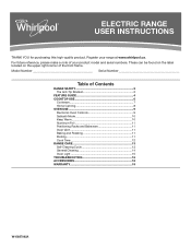 Whirlpool WEC310S0FW Owners Manual