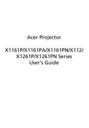 Acer X112 User Manual