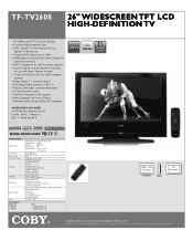 Coby TF-TV2608 Brochure