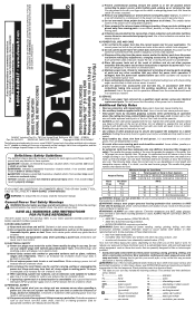 Dewalt DWD210G Instruction Manual