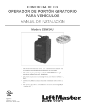 LiftMaster CSW24U CSW24U Installation -Spanish Manual