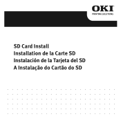 Oki C610n SD Card Install