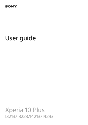 Sony Xperia 10 Plus Help Guide