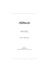 ASRock H61DEL User Manual