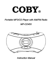 Coby MPCD455 User Manual