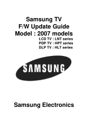 Samsung LN-T2642H User Manual