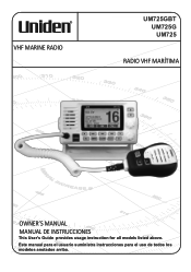 Uniden UM725 Spanish Owner Manual
